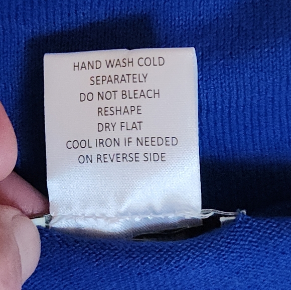 Neiman Marcus Blue Long Sleeve Embellished Tunic - Picture 12 of 13